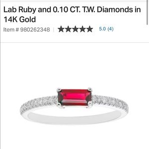 14k Gold Ruby Ring